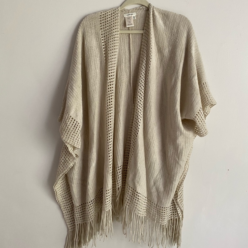 Boho cardigan cape sweater